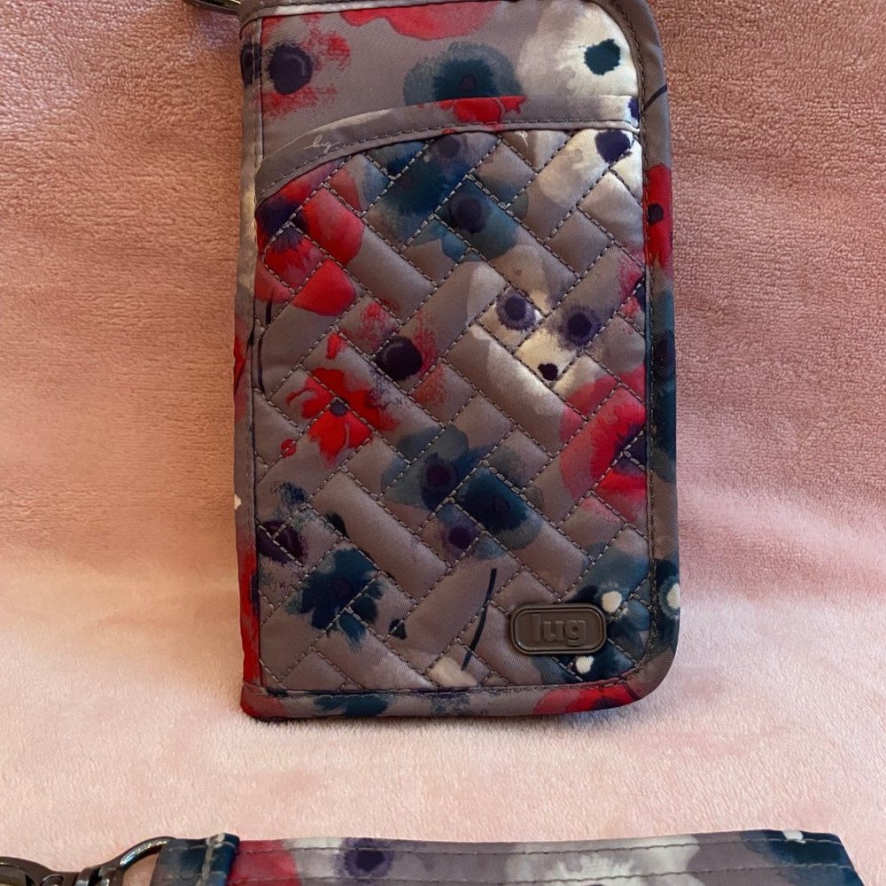 Lug Tandem Zip Wallet - Watercolor Pearl